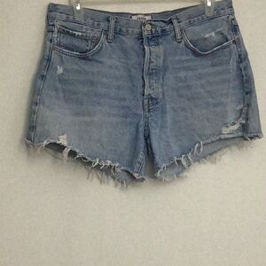 Agolde $158 90’s Jean Cutoff Distressed Shorts Size 32 Barely Worn